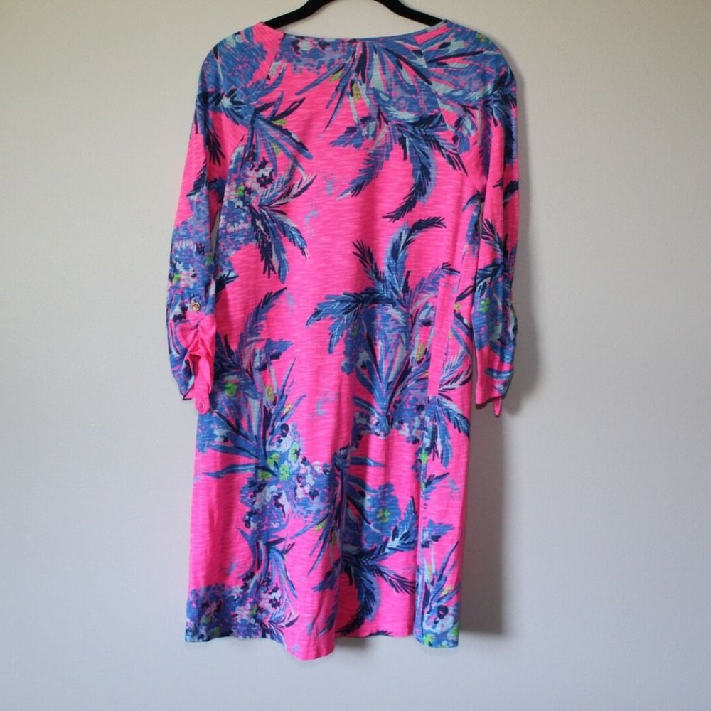 Lilly Pulitzer Surfcrest Swing Dress Pink Tropical Print Size Small H12912 - Picture 6 of 11